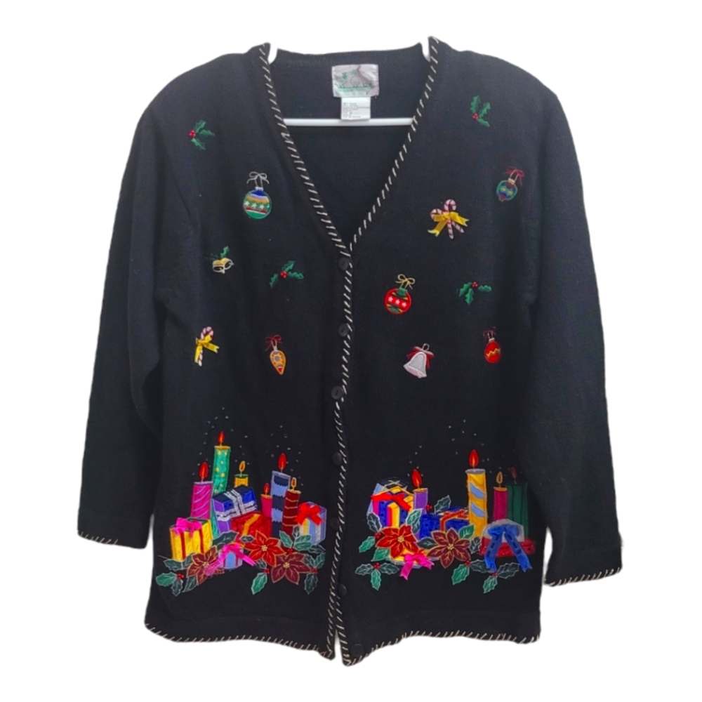The Quacker Factory Christmas Sweater, Med